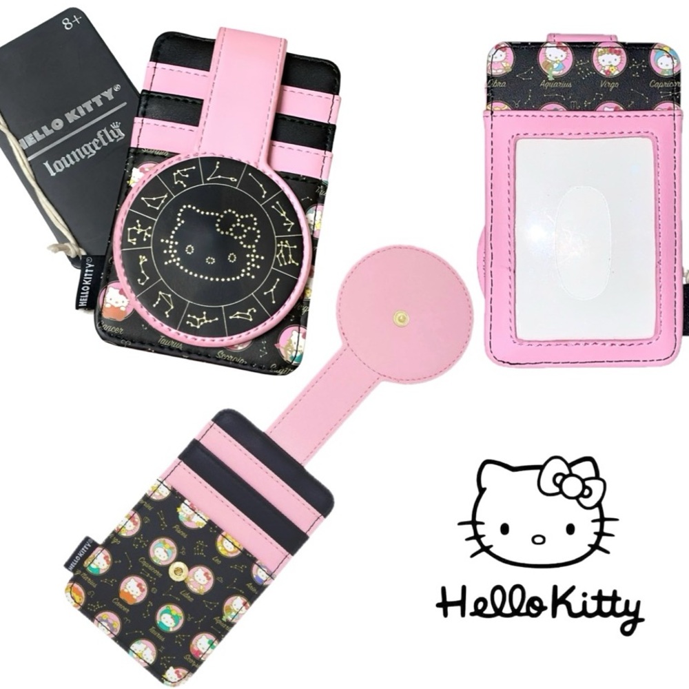 Loungefly Sanrio Hello Kitty Zodiac Horoscope Cardholder BoxLunch Exclusive NWT